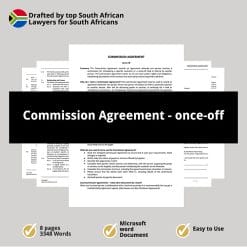 Commission Agreement once off 1