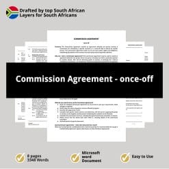 Commission Agreement once off