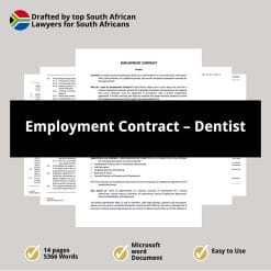 Employment Contract – Dentist 1