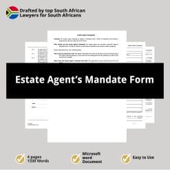 Estate Agents Mandate Form 1