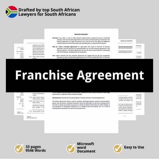 Franchise Agreement 1