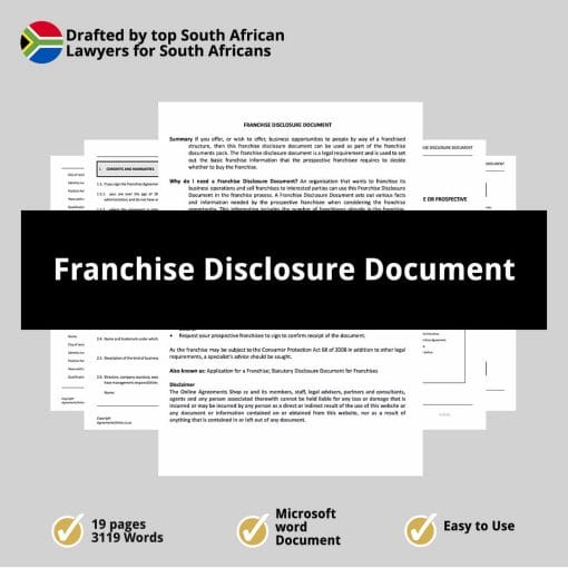 Franchise Disclosure Document 1