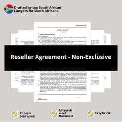 Reseller Agreement non exclusive 1