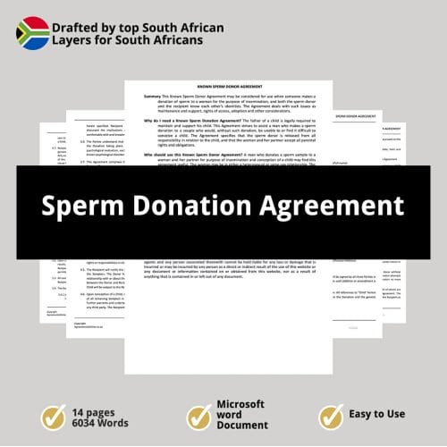 Sperm Donation Agreement