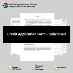Credit Application Form Individuals 1
