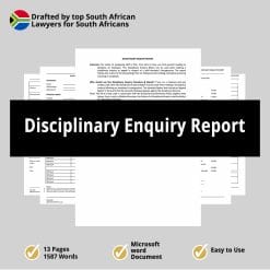 Disciplinary Enquiry Report 2
