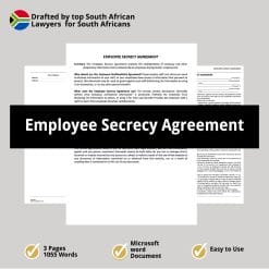 Employee Secrecy Agreement 1