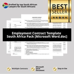 Employment Contract Template South Africa Pack Microsoft Word