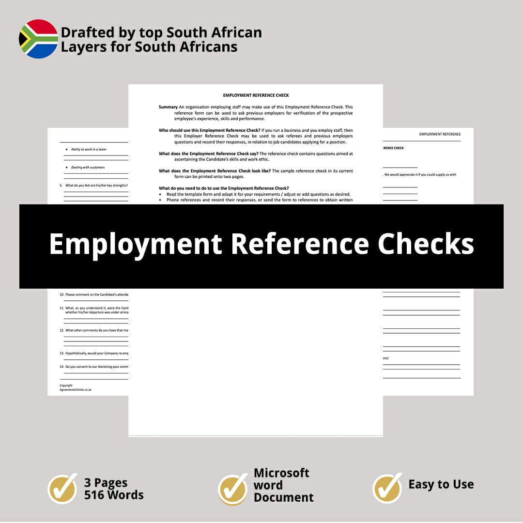 Employment Reference Checks