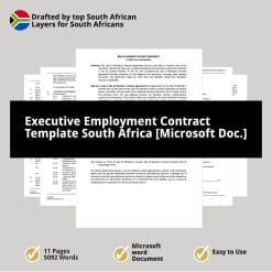 Executive Employment Contract Template South Africa Microsoft Doc