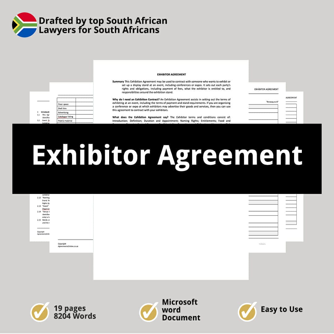 Exhibitor Agreement 1 Exhibitor Agreement 1