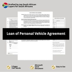 Loan of Personal Vehicle Agreement