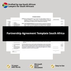 Partnership Agreement Template South Africa 1
