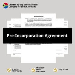 Pre Incorporation Agreement 1