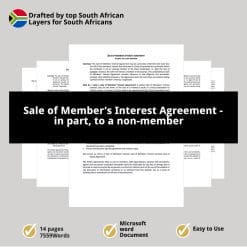 Sale of Members Interest Agreement in part to a non member