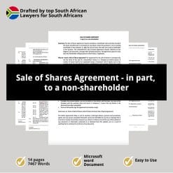 Sale of Shares Agreement in part to a non shareholder 1