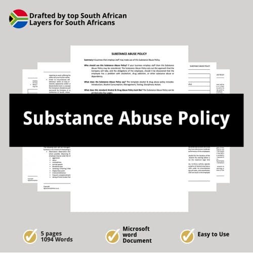 Substance Abuse Policy