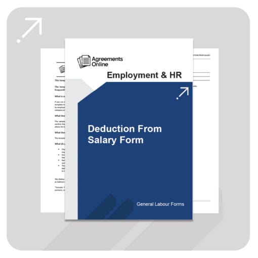 consent letter for deduction from salary