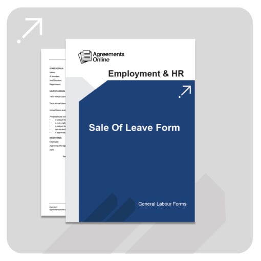 Sale Of Leave Form