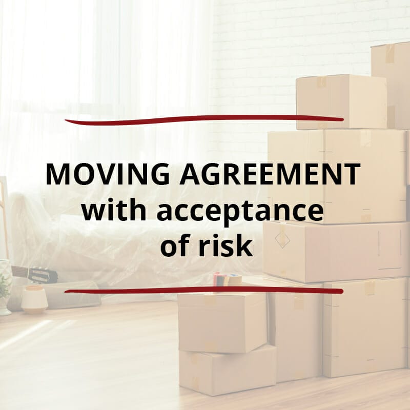 AO product image   CONTRACT   Moving Agreement with Acceptance of Risk