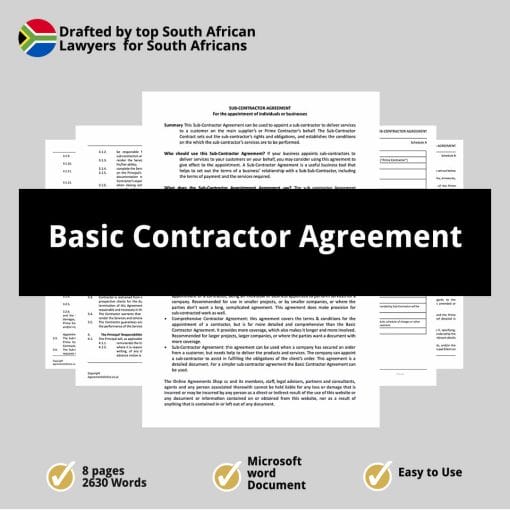 Basic Contractor Agreement 1