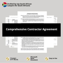 Comprehensive Contractor Agreement 1