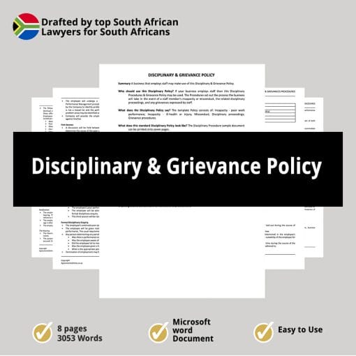 Disciplinary Grievance Policy 1