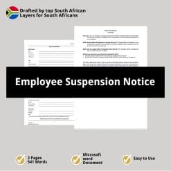 Employee Suspension Notice