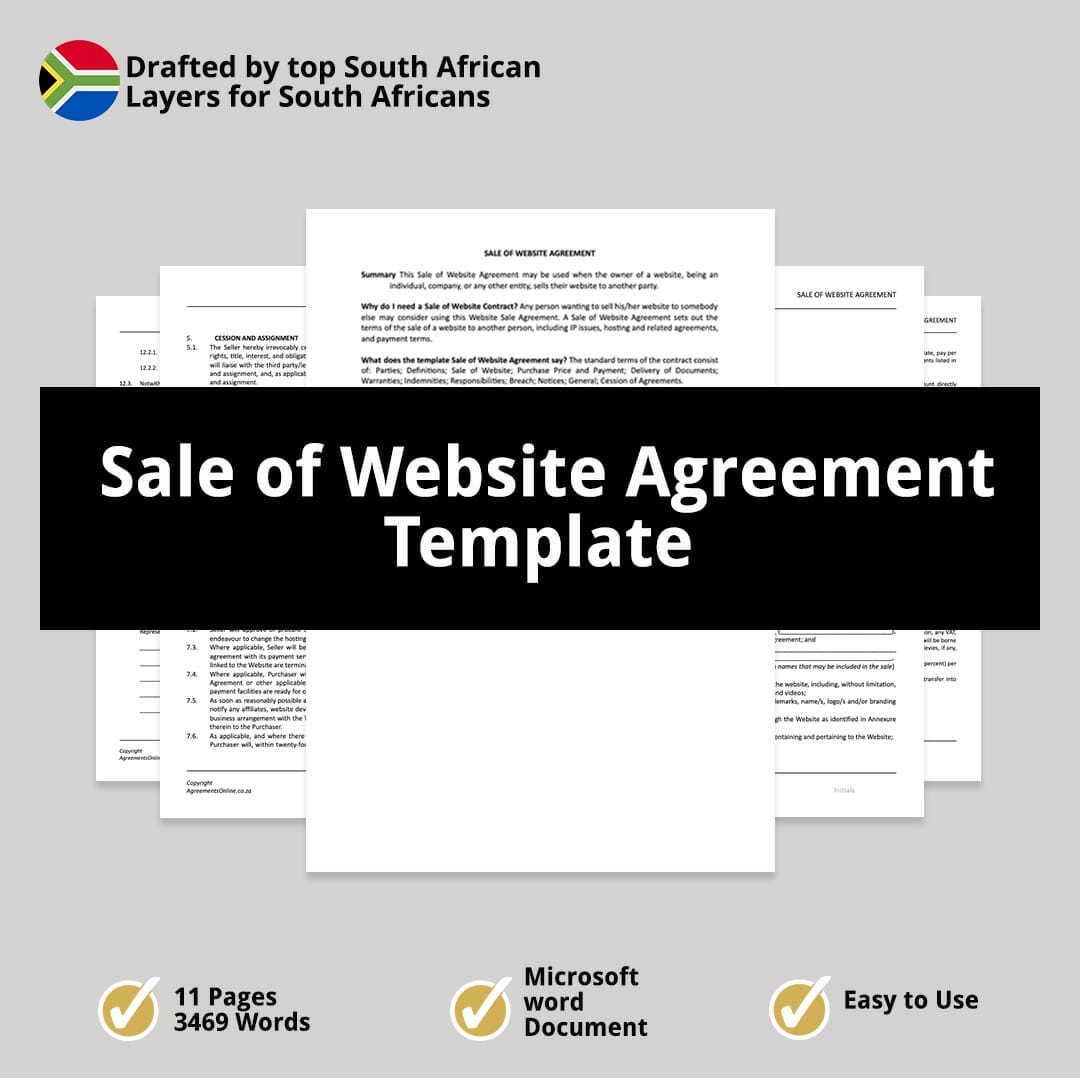 Sale of Website Agreement Template