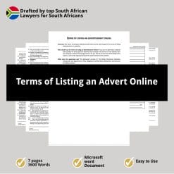 Terms of Listing an Advert Online 1