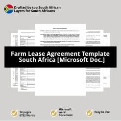 Farm Lease Agreement Template South Africa Microsoft Doc 1