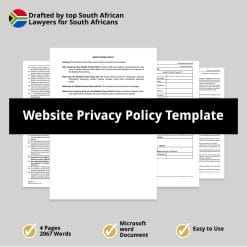 Website Privacy Policy Template 1