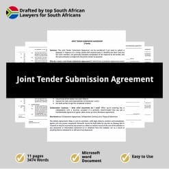 Joint Tender Submission Agreement 1