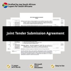 Joint Tender Submission Agreement
