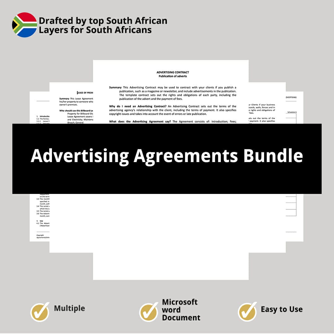 Advertising Agreements Bundle