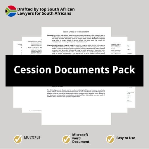Cession Documents Pack Agreements Online