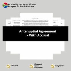 antenuptial agreement witht accrual