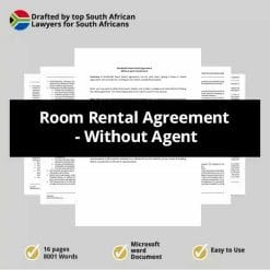 room rental agreement with real estate no agent involvement